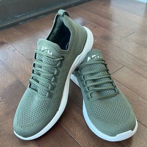 APL olive green athletic sneakers